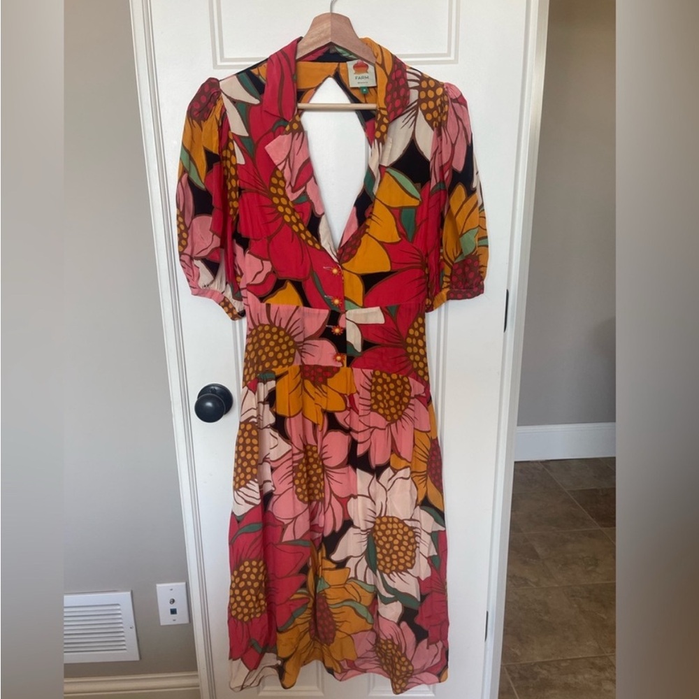 Farm Rio Sunflower Dress - Picture 4 of 6